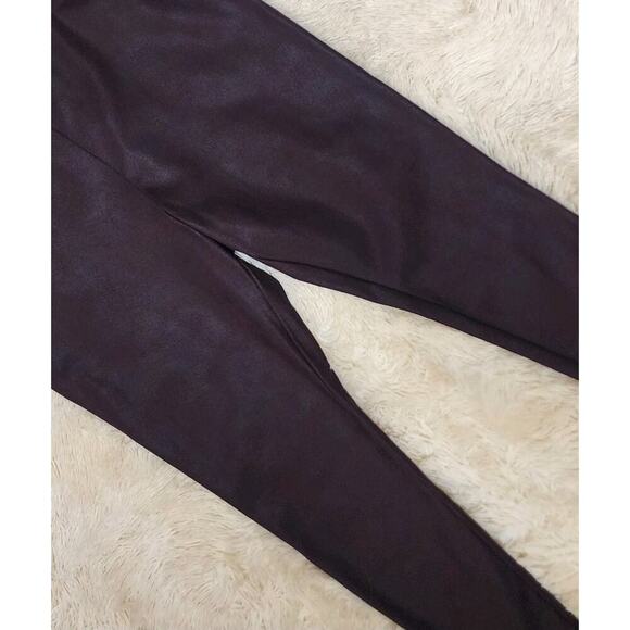 Torrid Leggings 2X Ponte Burgundy Foil Print Mid Rise Full Length Plus Size New - Picture 7 of 9